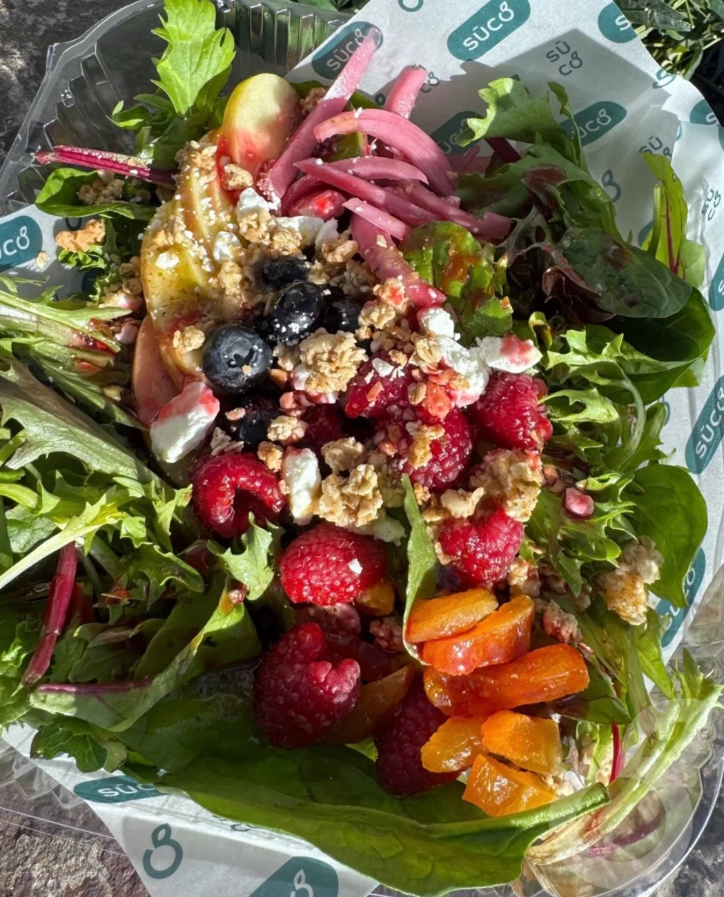 Oregon Orchard Salad - Fresh By Nature photographed at Sūco Café Express