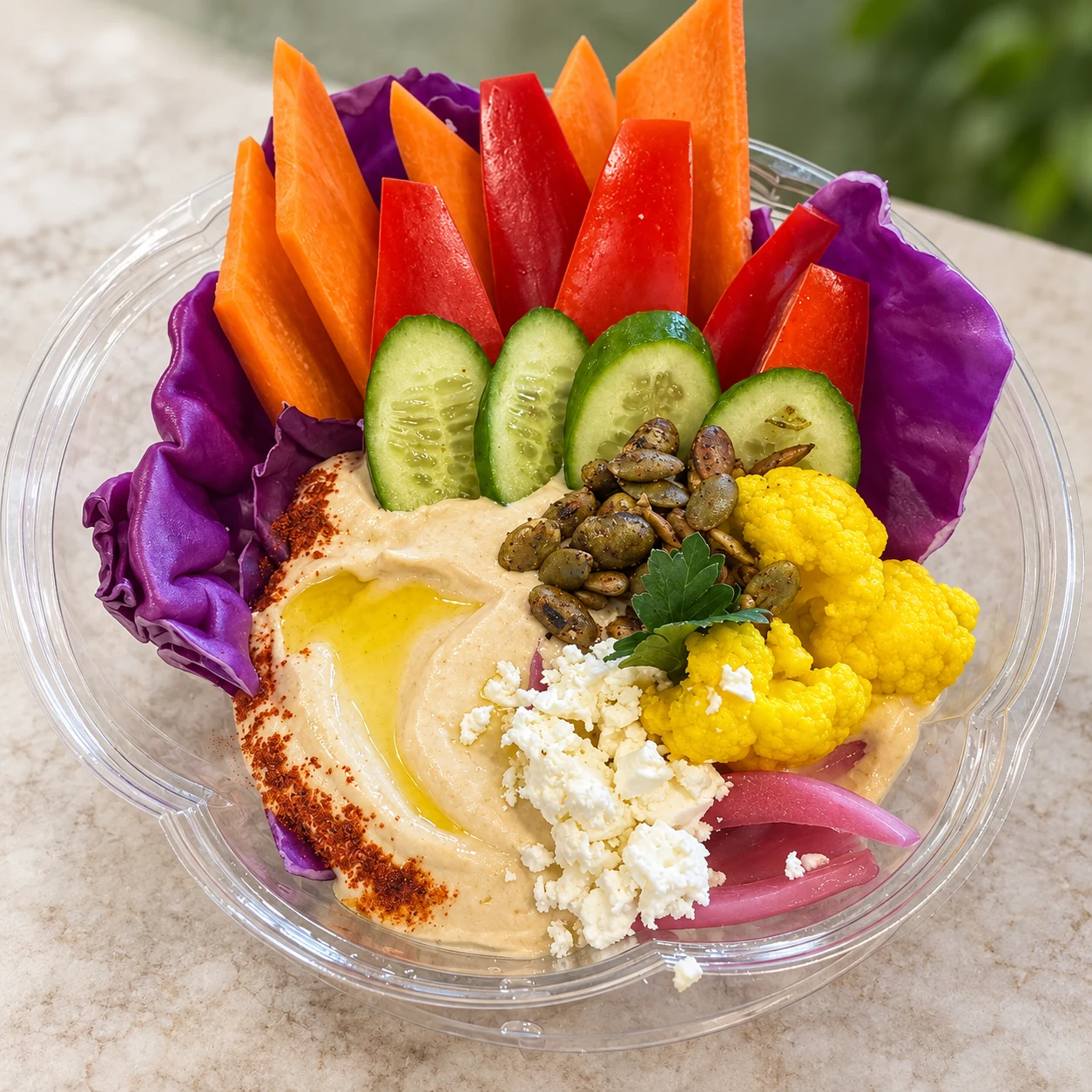 Mediterranean Hummus Bowl
